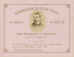 Wybory Woodstock 1880 autorstwa English School