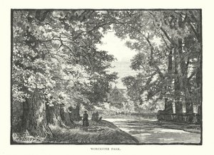Worcester Park (grawerunek) autorstwa English School