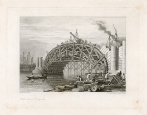 Works, Strand Bridge (tj. Waterloo Bridge), Londyn autorstwa English School