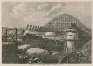 Prace końca Midland Railway na Euston Road autorstwa English School