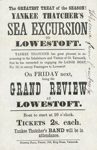 Yankee Thatchers Sea Excursion do Lowestoft (druk) autorstwa English School