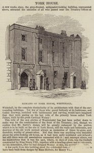 York House, Whitehall (grawerowanie) autorstwa English School