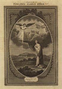 Wizja Zachariasza, Zachariasz, rozdział 1, werset 18 (rycina) autorstwa English School