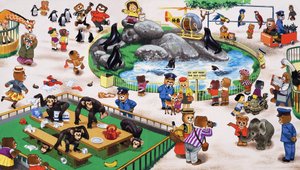 ogród zoologiczny autorstwa English School