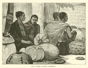 Zulu kobiety sprzedające dynie autorstwa English School