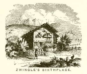 Miejsce urodzenia Zwingles autorstwa English School