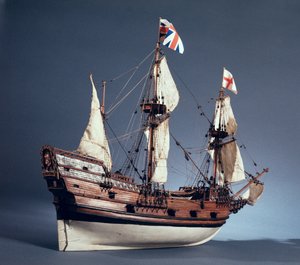 Model Mayflowera z 1620 roku w skali 1:60 (drewno) (patrz również 260975)