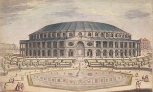 Widok na Royal Albert Hall (kolor grawerunek) autorstwa English School English School