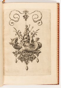 Druk, płyta 4, od Bubbles Sztuczny archetyp, część druga (wisiorki, kolczyki itp. wzory o najzręczniejszej naturze, część druga) autorstwa Engraved by Adriaen Collaert