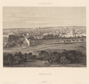 Jerozolima autorstwa Engraving by Friedrich Salathé