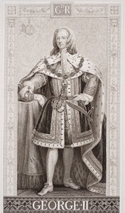 Jerzy II (1683-1760) z „Ilustracji historii angielskiej i szkockiej” Tom II