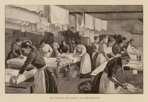 Pralnia Armii Zbawienia w Stoke Newington (grawerunek) autorstwa Enoch Ward