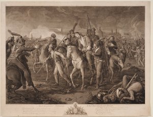 Śmierć generała Aleksieja Melissino 26 sierpnia 1813 r. autorstwa Ephraim Gottlieb Krüger