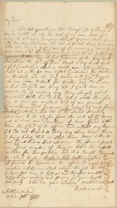 List do Allice Jones, Concord, Massachusetts, 7 października 1755 (pióro i atrament na papierze) autorstwa Ephraim Jones