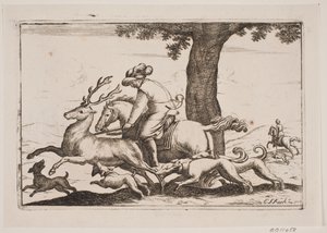 Polowanie na Parforce autorstwa Erasmus Sigismund Resch