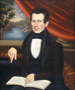 Człowiek z melodią: prawdopodobnie Mr. Cook, ok. 1930 r. 1838. autorstwa Erastus Salisbury Field