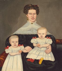 Pani Paul Smith Palmer i jej bliźniaki autorstwa Erastus Salisbury Field
