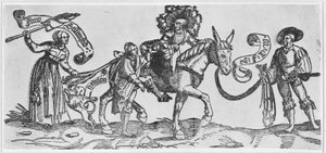 Ryjówka ("Frau Seltenfried") (drzeworyt na papierze wykładanym)