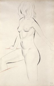 Stojący akt kobiecy autorstwa Eric Gill