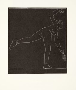 Tenisista autorstwa Eric Gill