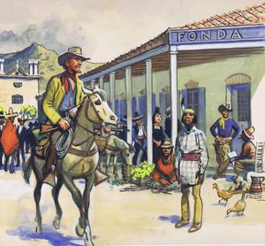 La Fonda, Santa Fe (gwasz na papierze)