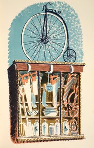 Ironmonger, ilustracja z „High Street” J.M. Richardsa, wydrukowana przez Curwen Press, wyd. przez Życie na wsi, 1938 autorstwa Eric Ravilious