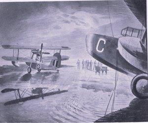Poranek na paradzie, z książki „British Adventure” wydanej przez Collins, 1947 autorstwa Eric Ravilious