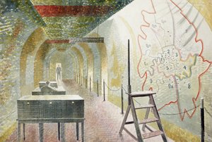 Korytarz nr 1 z mapą autorstwa Eric Ravilious