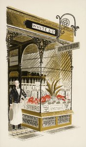 Bar ostryg, ok. 1938 r autorstwa Eric Ravilious