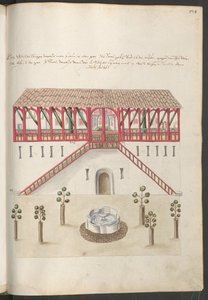 Budynki w Konstantynopolu, dwór w pałacu, skrzydło centralne autorstwa Erich Lessing