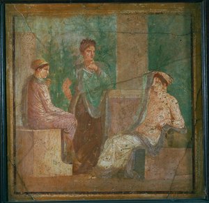 Nimfa konsultująca się z wyrocznią autorstwa Erich Lessing