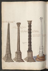 Obelisk i kolumny autorstwa Erich Lessing