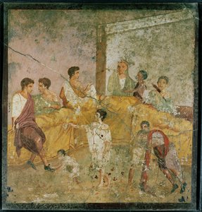 Ludzie jedzący i pijący autorstwa Erich Lessing