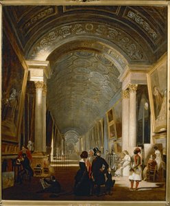 Widok na Wielką Galerię Luwru ... autorstwa Erich Lessing