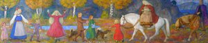 Małe Kjersti i Elvenking autorstwa Erik Theodor Werenskiold