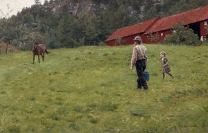 Woda do konia autorstwa Erik Theodor Werenskiold