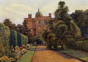 Doddington Hall, niedaleko Lincoln (kolor lito) autorstwa Ernest Arthur Rowe