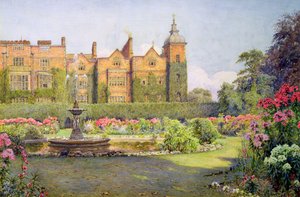 Zachodni front i ogrody Hatfield House, Herts