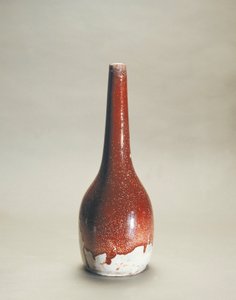 Wazon porcelanowy z emalią flambe autorstwa Ernesta Chapleta (1835-1909) autorstwa Ernest Chaplet