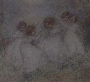 Pięć małych dziewczynek autorstwa Ernest Charles de Belle
