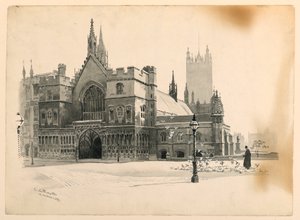 Na zewnątrz Westminster Hall
