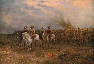 Cromwell w Marston Moor, 1909, c1930. autorstwa Ernest Crofts