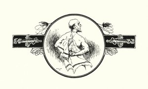 Rybak suszący plecy (litografia) autorstwa Ernest Edward Briggs