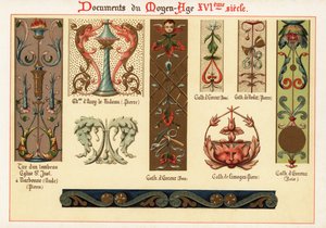 Elementy wystroju z XVI wieku. autorstwa Ernest Guillot