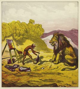 Spotkanie Johna Bolda z lwem autorstwa Ernest Henry Griset