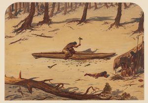 Obóz prehistoryczny, 1871 r. autorstwa Ernest Henry Griset
