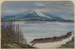 Krajobraz prehistoryczny, 1871 autorstwa Ernest Henry Griset