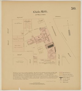 Girard Ave, Germantown Rd, 3rd St and Canal Street, Hexamer General Surveys, 1867 autorstwa Ernest Hexamer
