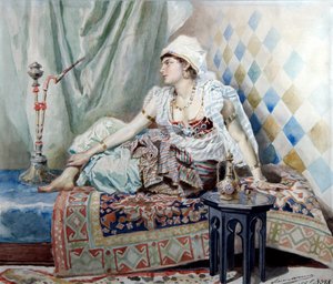 Odaliska”, 1888. autorstwa Ernest Karlovich Liphart
