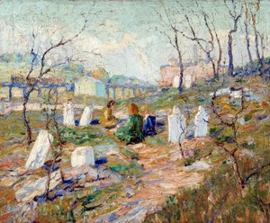 Cmentarz autorstwa Ernest Lawson